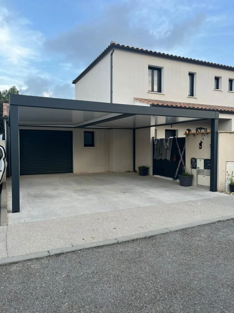 Carport aluminium double